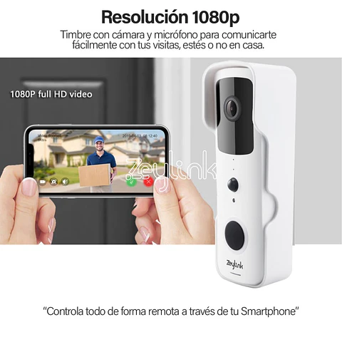 Video Portero Wifi Inalambrico Con Camara Alta Difinicion