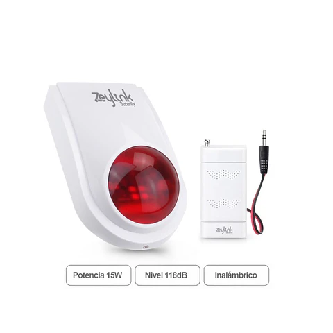 Sirena Baliza Led Inalámbrico Con Batería De Respaldo Para Alarmas 4G Gsm