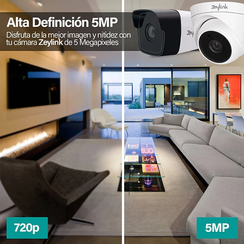 Kit Camaras De Seguridad Cctv Profesional 5Mp + 4 Domo + 4 Bala + Disco 1Tb