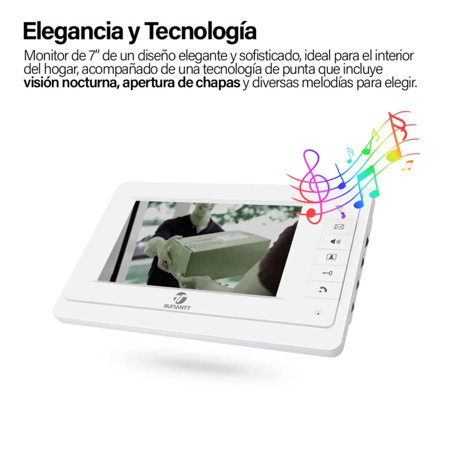 Kit Videoportero Para 12 Viviendas + 6 Monitores 7