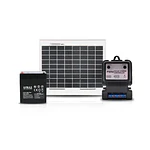 Kt Panel Solar Fotovoltaico 10W 12V Casa Negocio Multiproposito Para Camaras, Alarma, Control Acceso, Iluminacion
