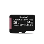 Tarjeta De Memoria Kingston Micro Sd 64Gb Canvas Select