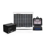 Kit Panel Solar 20W 12V Fotovoltaico Casa Negocio Multiproposito Para Alarmas, Camaras, Control Acceso, Iluminacion