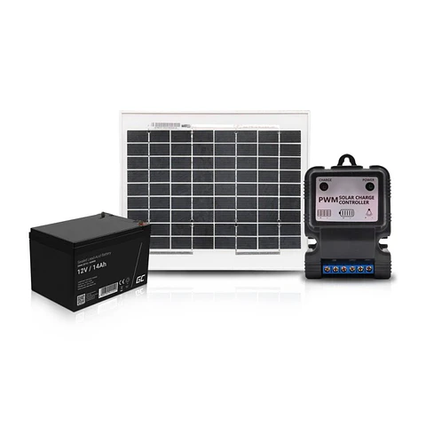 Kit Panel Solar 20W 12V Fotovoltaico Casa Negocio Multiproposito Para Alarmas, Camaras, Control Acceso, Iluminacion