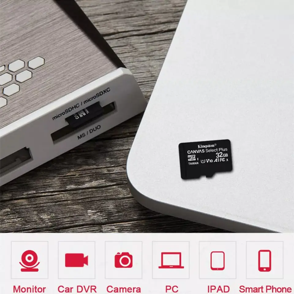 Memoria Tarjeta MicroSDXC Flash 32GB Class 10 Kingston o Sandisk 3