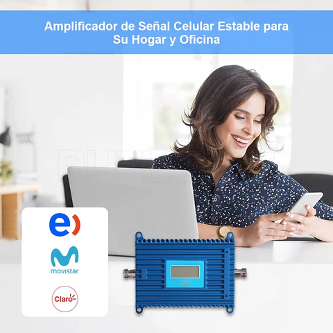 Kit Amplificador Repetidor De Señal Celular Movil 4G 2600 Mhz Entel Movistar Claro Para Casa, Empresa, Zona Rural
