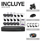 Kit Video Vigilancia Zeylink 16Ch Dvr 2Mp Cctv + 8 Cámaras Bullet + 8 Domo Profesional + Dd 1Tb - Miniatura 8