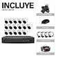 Kit Cctv Dvr Zeylink 16 Cámaras De Seguridad Domo 2Mp Para Casa Negocio Alta Difinicion Profesional - Miniatura 8