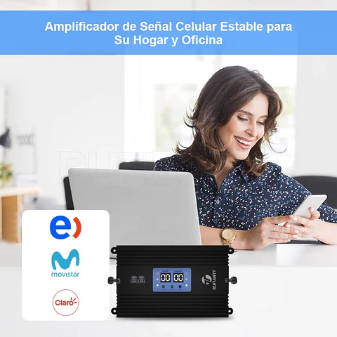 Kit Repetidor De Señal Celular Telefonica Dual Band 2G + 3G Entel Movistar Claro Amplificador De Alta Potencia