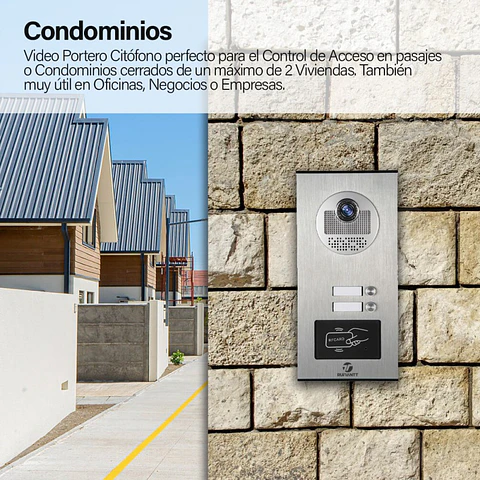 Video Portero Citófono Para 2 Casas Viviendas Casa Condominio Oficina