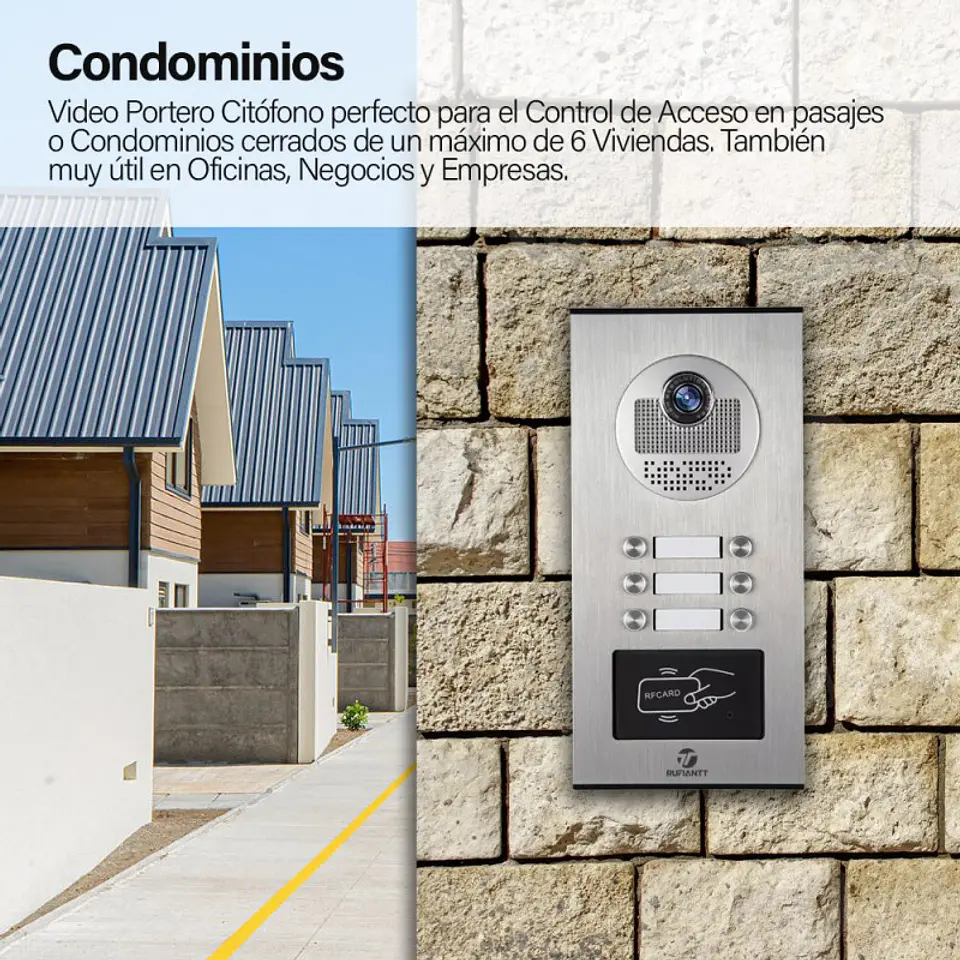 Citófono Video Portero Para 6 Casas Viviendas Departamentos Oficinas 2