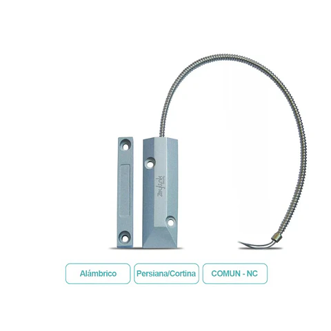 Sensor Magnético Para Persianas Y Cortinas Metálicas Alámbrico Para Alarmas 4G Gsm