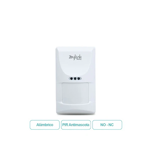Sensor De Movimiento Pir Antimascota Alámbrico Para Alarmas