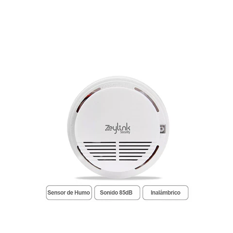 Detector Sensor De Humo Inalambrico Para Alarma 4G Gsm O Contra Incendio
