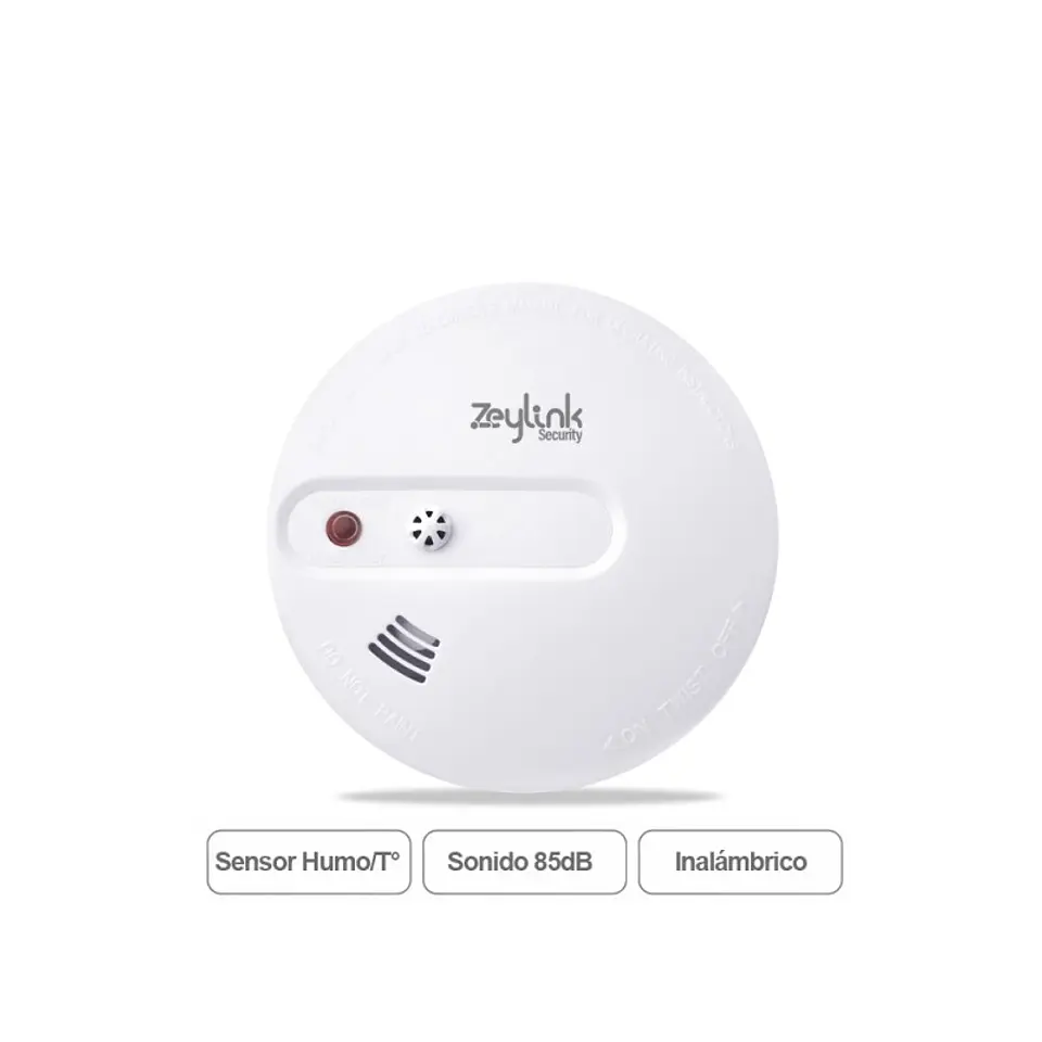 Sensor De Humo Y Temperatura Calor Inalámbrico Para Alarmas 4G Gsm 1