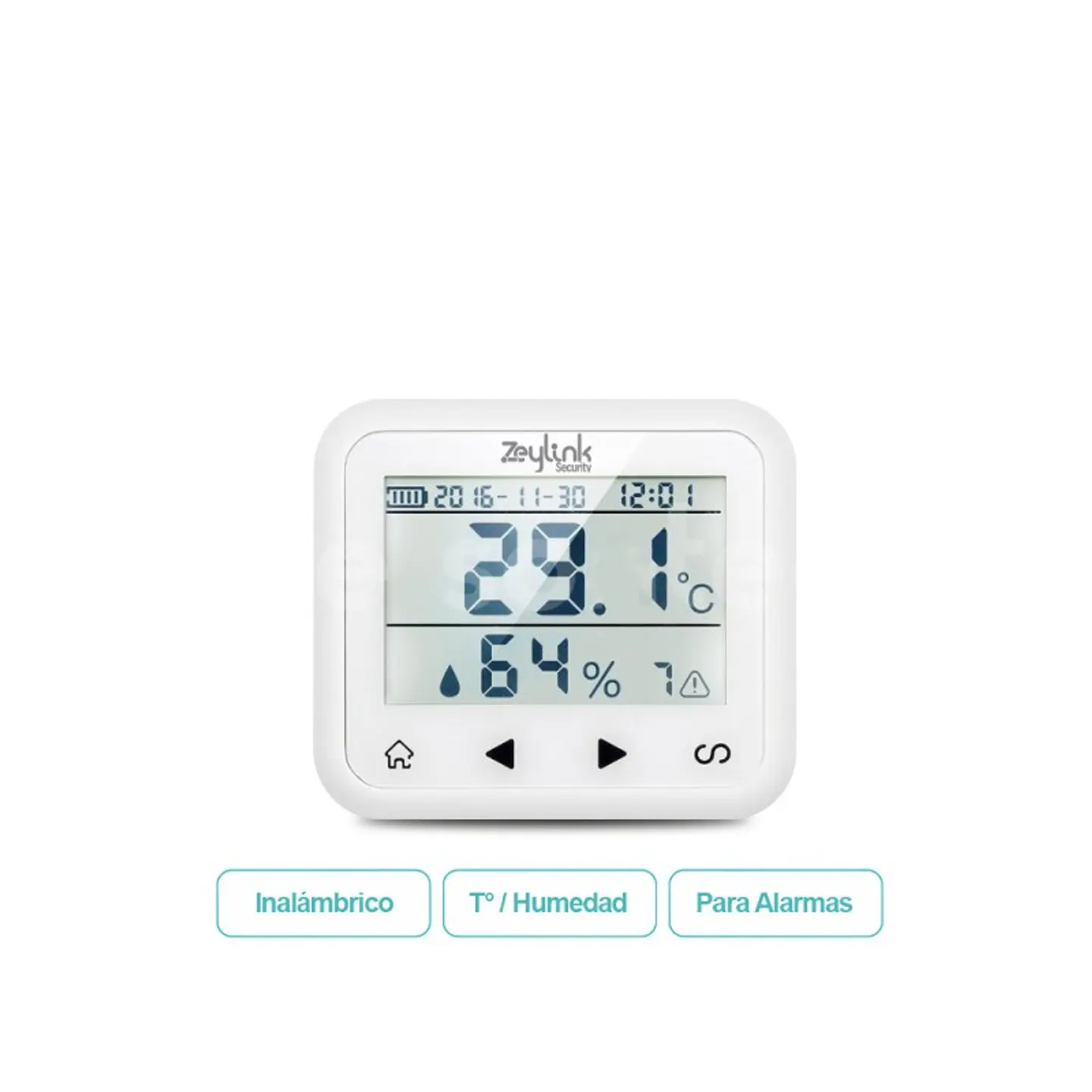 Sensor De Temperatura Y Humedad Inalámbrico Para Alarma 4G 1