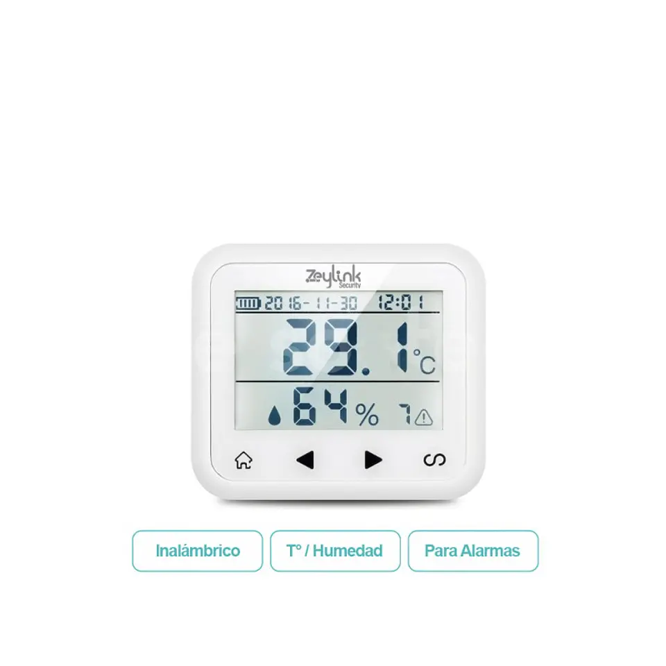 Sensor De Temperatura Y Humedad Inalámbrico Para Alarma 4G 1
