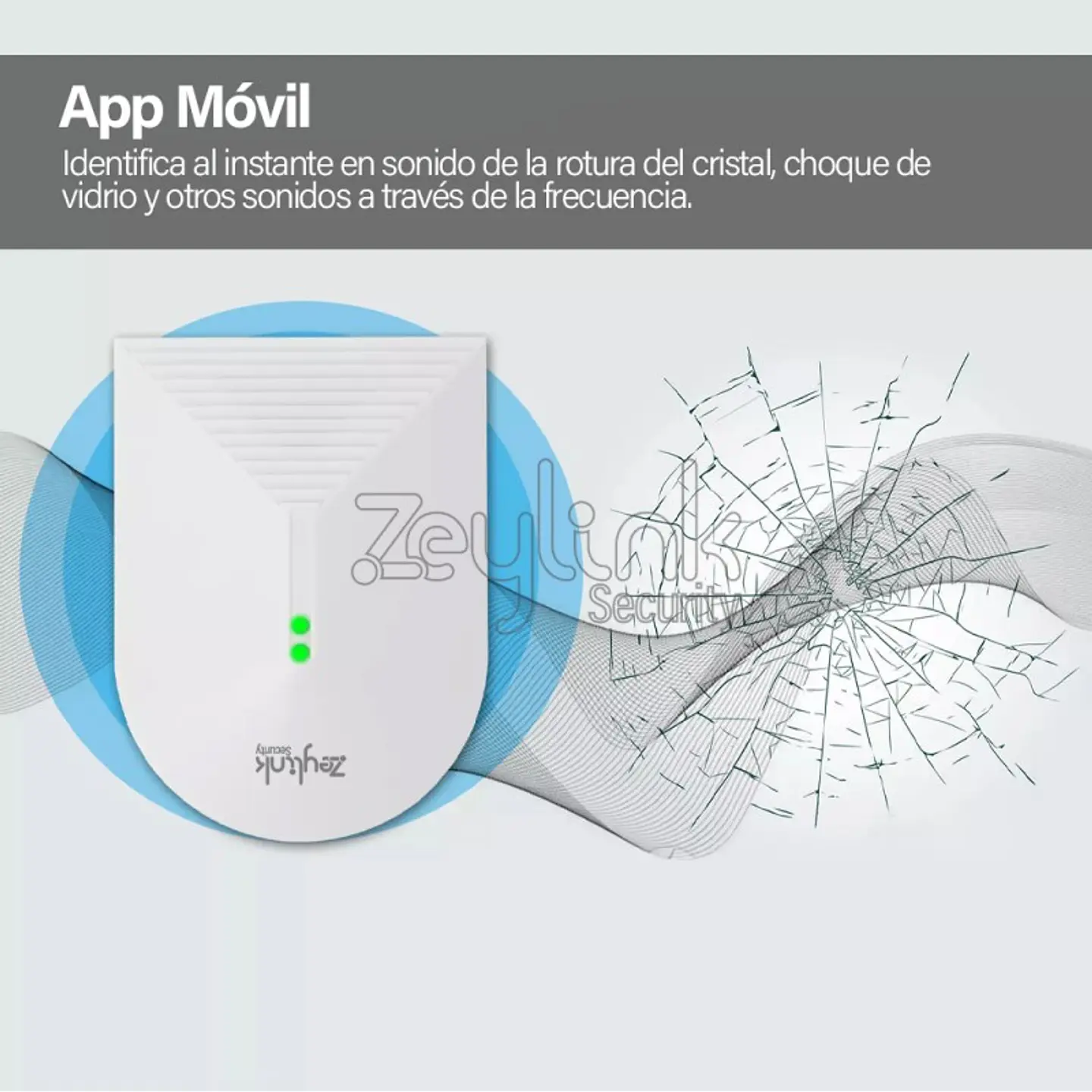 Sensor Rotura De Vidrios Inalambrico Para Alarmas Gsm 2