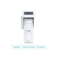 Sensor De Movimiento Pir Solar Exterior Inalámbrico Para Alarmas