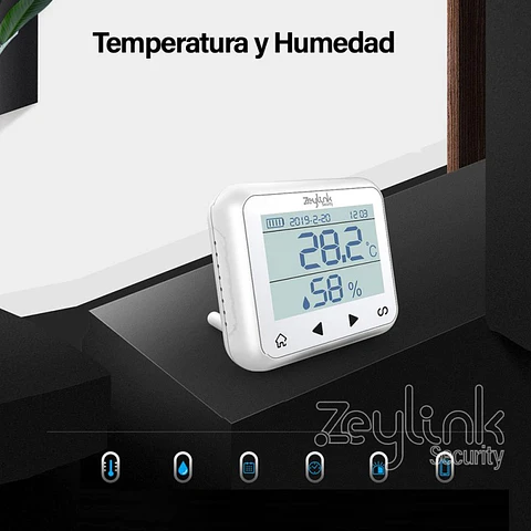 Sensor De Temperatura Y Humedad Inalámbrico Para Alarma 4G