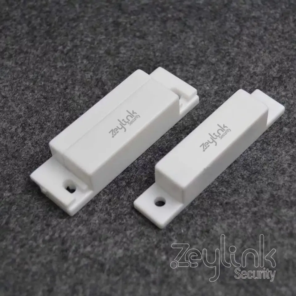 Sensor Magnético Alámbrico De Puertas Y Ventanas Color Blanco Para Alarmas 4
