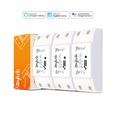 Pack 3 Interruptor Switch Electrico Inteligente Wifi Zeylink Alexa Google