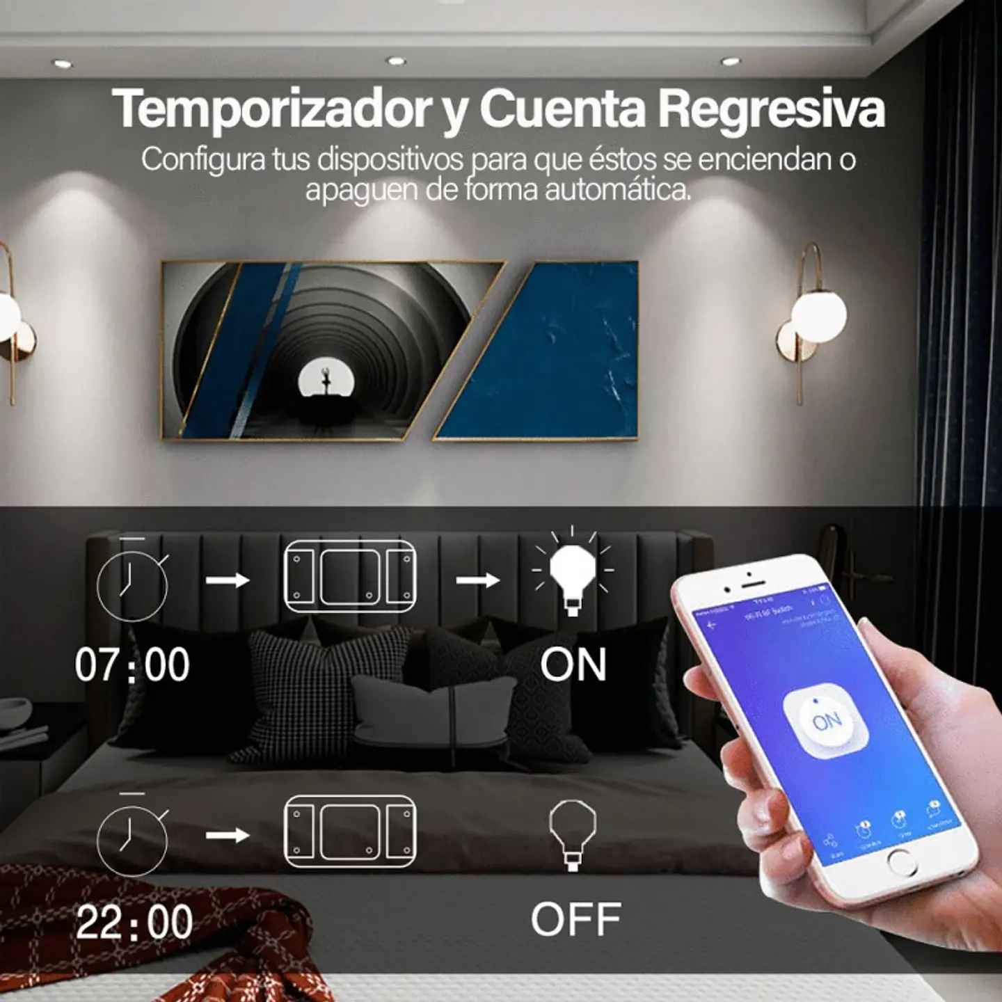 Pack 6 Interruptor Switch Electrico Wifi Zeylink Control Celular Zeylink 3