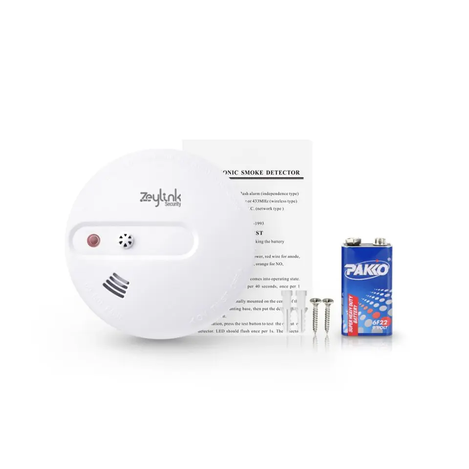 Sensor De Humo Y Temperatura Calor Inalámbrico Para Alarmas 4G Gsm 5
