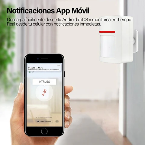 Sensor Pir Movimiento Wifi Alerta Inmediata A Celular App