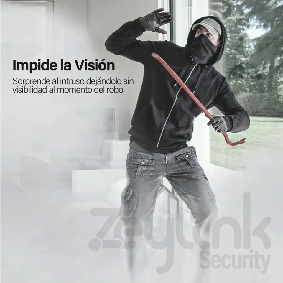 Alarma De Humo Niebla Antirrobo + Boton De Panico Maxima Seguridad Para Empresa Casa Negocio 6
