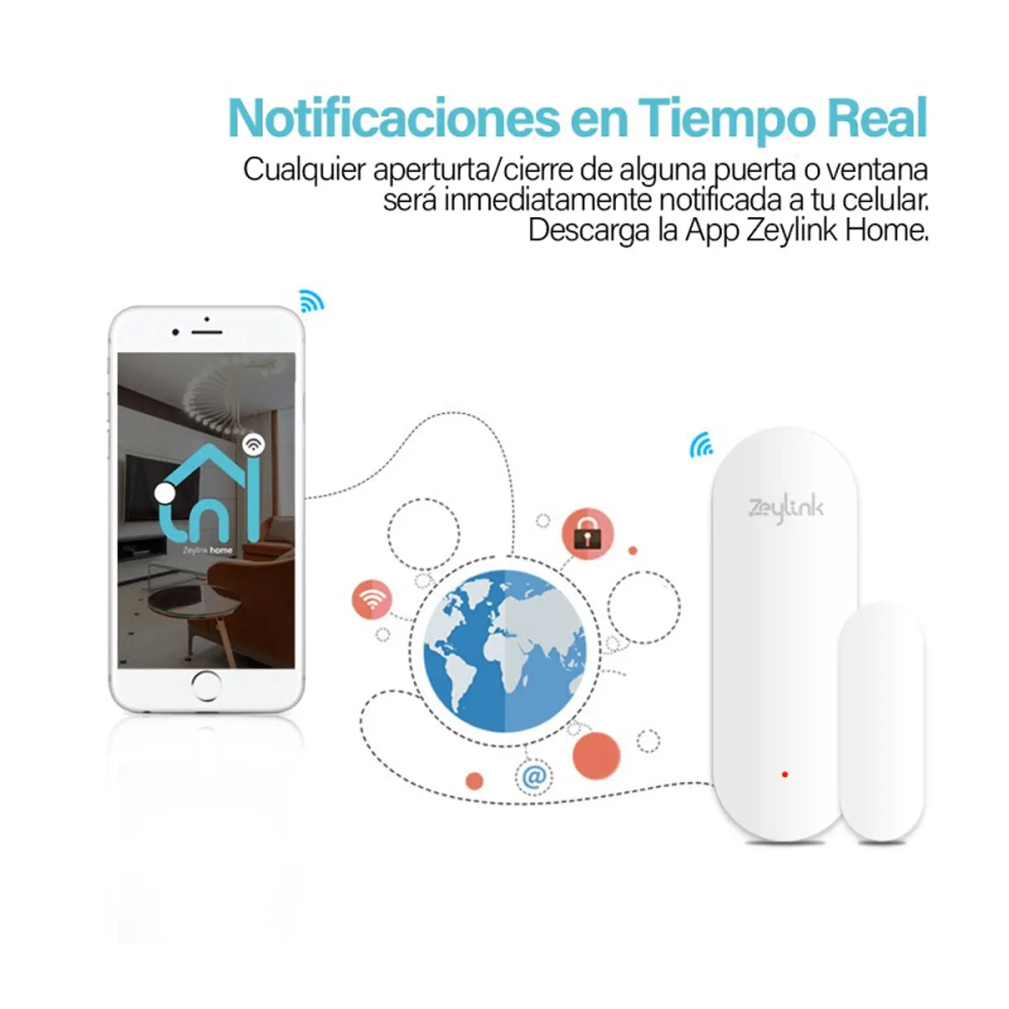 Sensor Magnetico Wifi Puerta Ventana Alerta Via Celular App 3