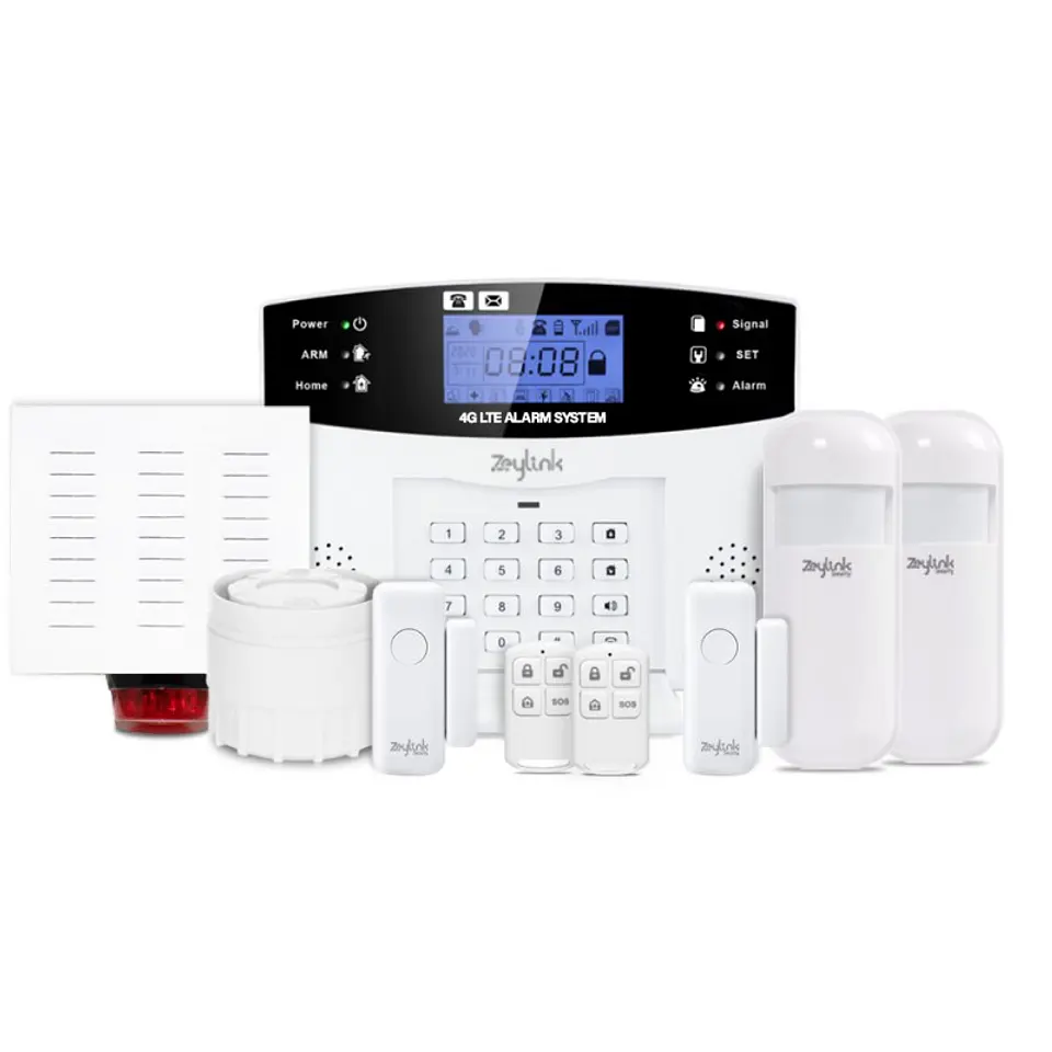 Alarma Casa Negocio + Sirena Exterior 20W Inalámbrica + 4 Sensores 1