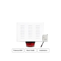 Sirena Inalámbrica 60W Alta Potencia Profesional Para Alarmas 4g Gsm