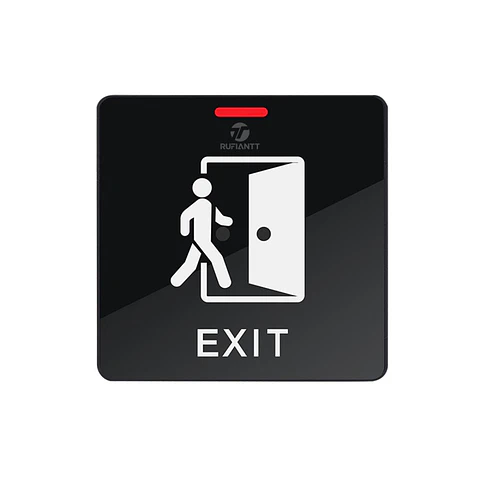 Boton Pulsador No Touch Ip68 Impermeable Led Negro Elegante No-Nc-Com