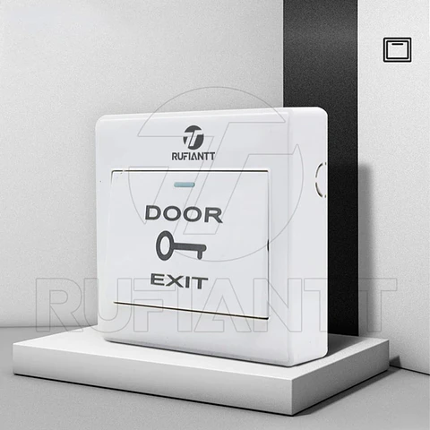 Pulsador Botón Salida Control Acceso Puerta Door Exit No-Com