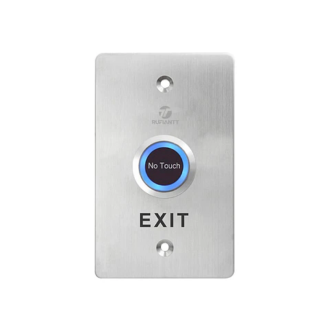 Boton Pulsador Impermeable 12-24V No Touch Acero Inoxidable Para Control Acceso No-Nc-Com