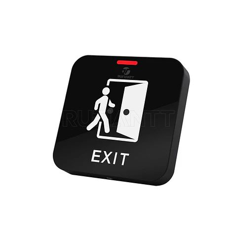 Boton Pulsador No Touch Ip68 Impermeable Led Negro Elegante No-Nc-Com