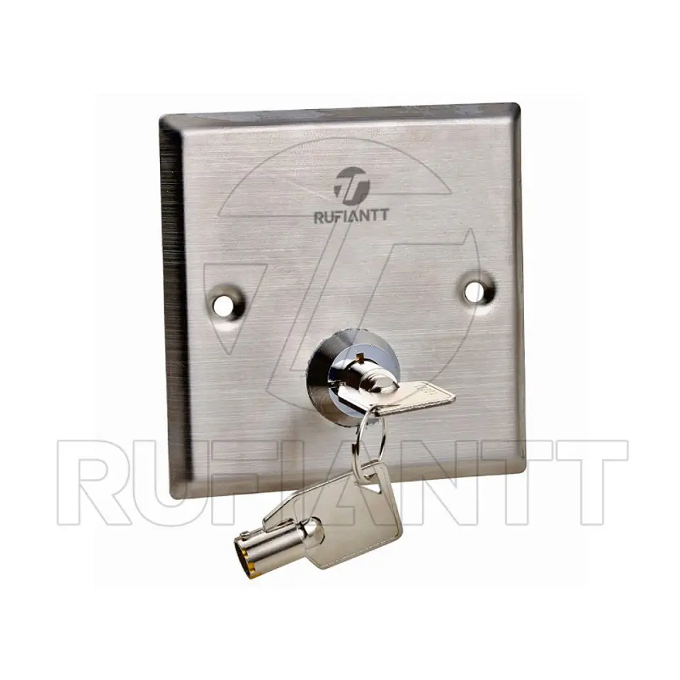 Botón Con Llave No-Nc-Com Emergencia Acero Inoxidable 3