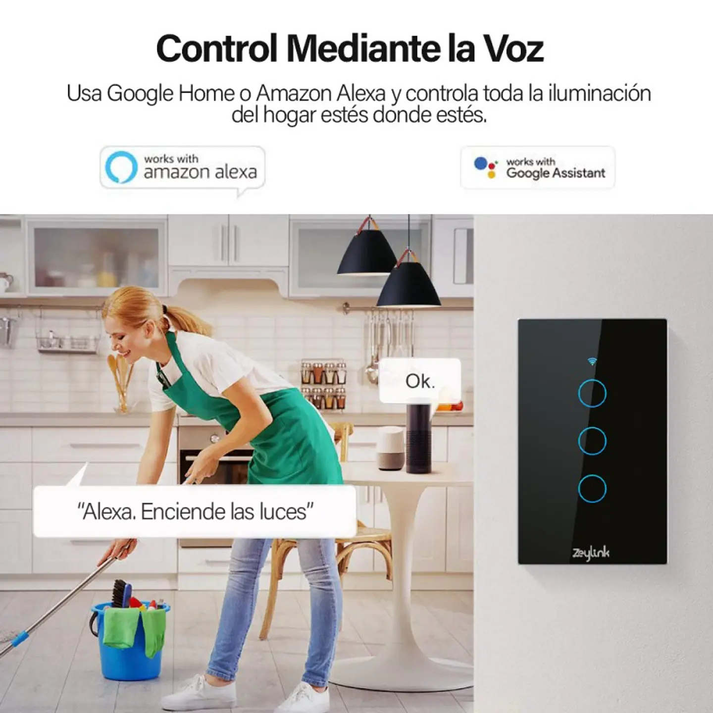 Interruptor Inteligente De Pared Wifi Triple 3Ch Con Neutro Tactil 4