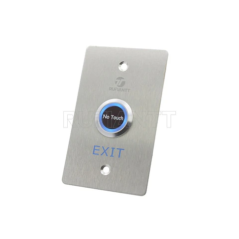 Boton Pulsador Impermeable 12-24V No Touch Acero Inoxidable Para Control Acceso No-Nc-Com