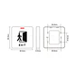 Boton Pulsador No Touch Ip68 Impermeable Led Negro Elegante No-Nc-Com - Miniatura 5