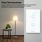 Interruptor Inteligente Hibrido Sin/Con Neutro Wifi Doble Blanco ZLK - Miniatura 7