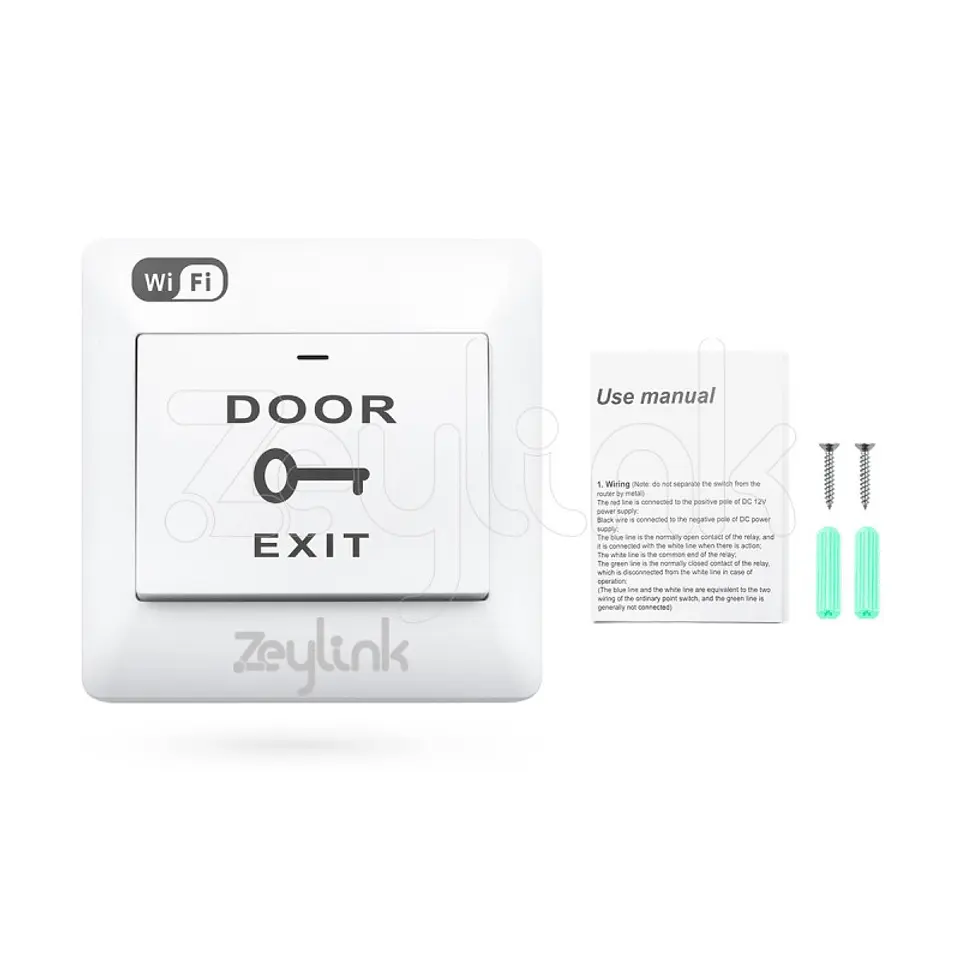 Pulsador Boton Salida Para Chapa Porton Wifi Alexa Google Zeylink 8