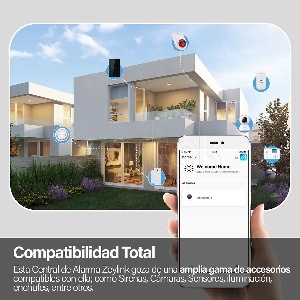 Sistema Alarma Conexion 4G Ultima Generacion Wifi Maxima Seguridad Para Casa Negocio K9 Plus  9