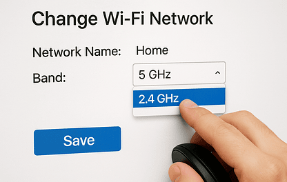 Cómo cambiar tu red Wi-Fi de 5 GHz a 2.4 GHz para dispositivos Smart Home