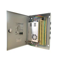 Fuente Poder Centraliza Dc 12V 30A Cctv 16CH Para 16 Camaras Cctv Con Gabinete