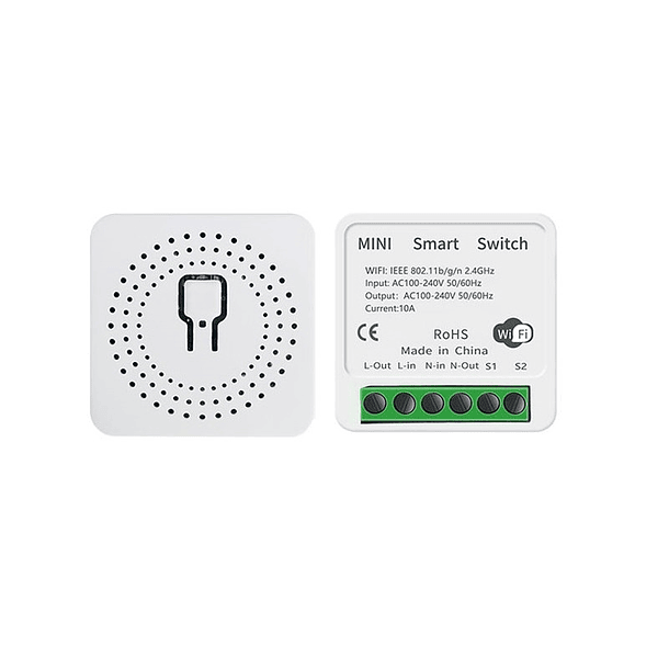 Interruptor Inteligente Enchufe Wifi Luz 9-24 Mini Alexa Google Zeylink