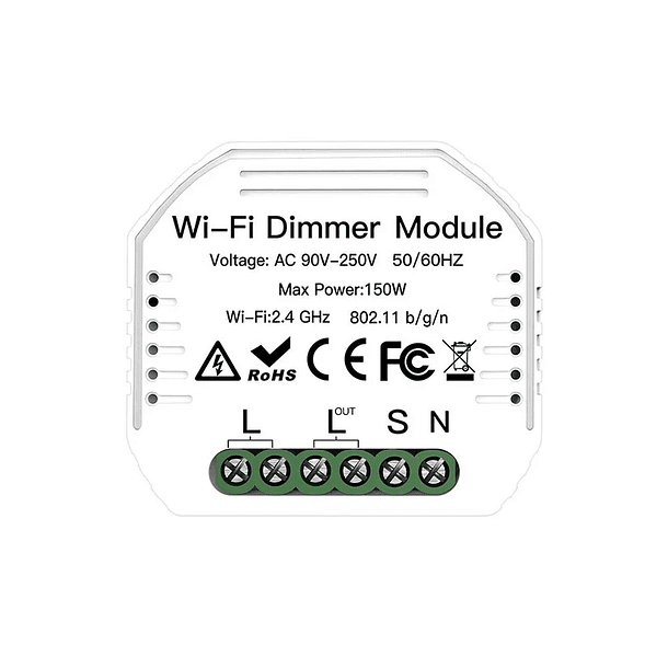 Interruptor Inteligente Dimmer 1 Canal Switch Wifi Luces Iluminacion Alexa Google