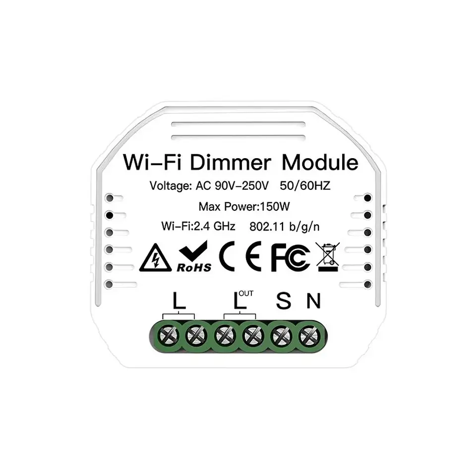 Interruptor Inteligente Dimmer 1 Canal Switch Wifi Luces Iluminacion Alexa Google 1