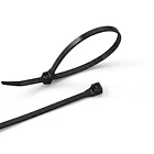 Amarras Plasticas 2.5x100mm 100 Unidades Negro Alta Resistencia Autobloqueable Para Cableado 2